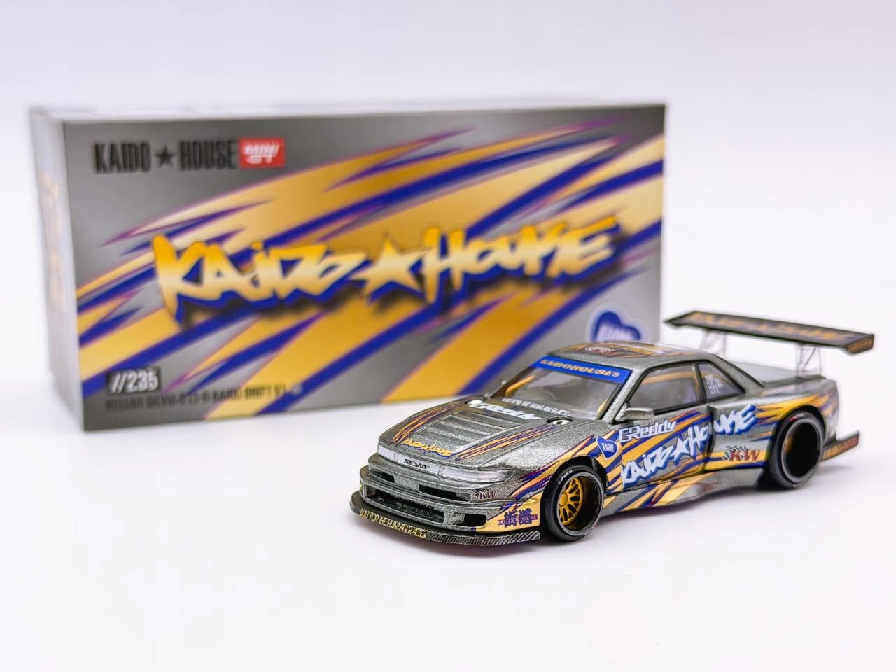 Kaido House 1/64 KH235 Nissan Silvia S 13-R Kaido Drift V1 - NOVO/LACRADO